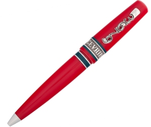 Gevril GEV-R-2226 Sterling Silver Red Rollerball Pen